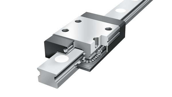 셰플러 리니어 가이드(linear guides): 4열 미니어처 리니어 볼 베어링(four-row miniature linear ball bearing)과 가이드웨이 어셈블리(guideway assemblies)