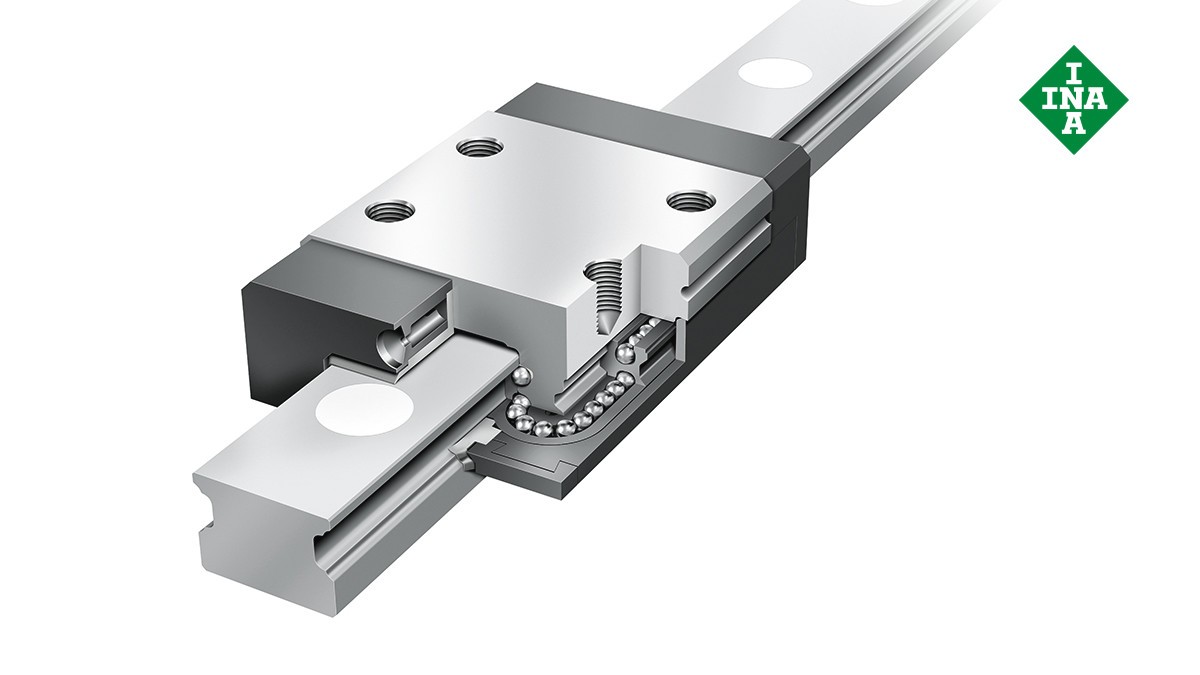 셰플러 리니어 가이드(linear guides): 미니어처 리니어 볼 베어링 (Miniature linear ball bearing)과 가이드웨이 어셈블리 (guideway assemblies)
