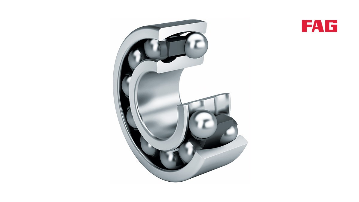 셰플러 구름 베어링과 플레인 베어링: 자동 조심 볼 베어링(Self-aligning ball bearings)