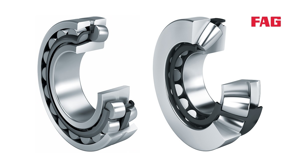 셰플러 구름 베어링과 플레인 베어링: 스페리컬 롤러 베어링 (Spherical roller bearings)